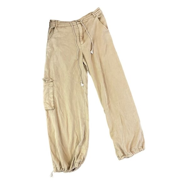 Young Fabulous and Broke Tan Khaki Cargo Joggers Pants Sz M - Picture 1 of 11